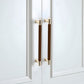Two-Tone Ribbed Aluminum Alloy Cabinet and Drawer Pulls