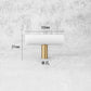 Marble T-Bar Cabinet Pulls with Gold-Tone Posts