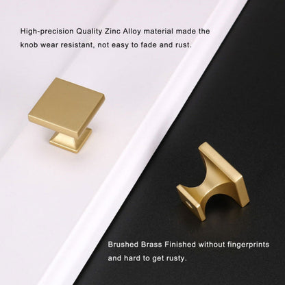 Square Zinc Alloy Kitchen Cabinet Knobs