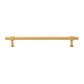 Gold Brass T-Bar Cabinet Handles and Matching Knobs