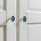 Colored Inset Cabinet Knobs for Wardrobes and Drawers