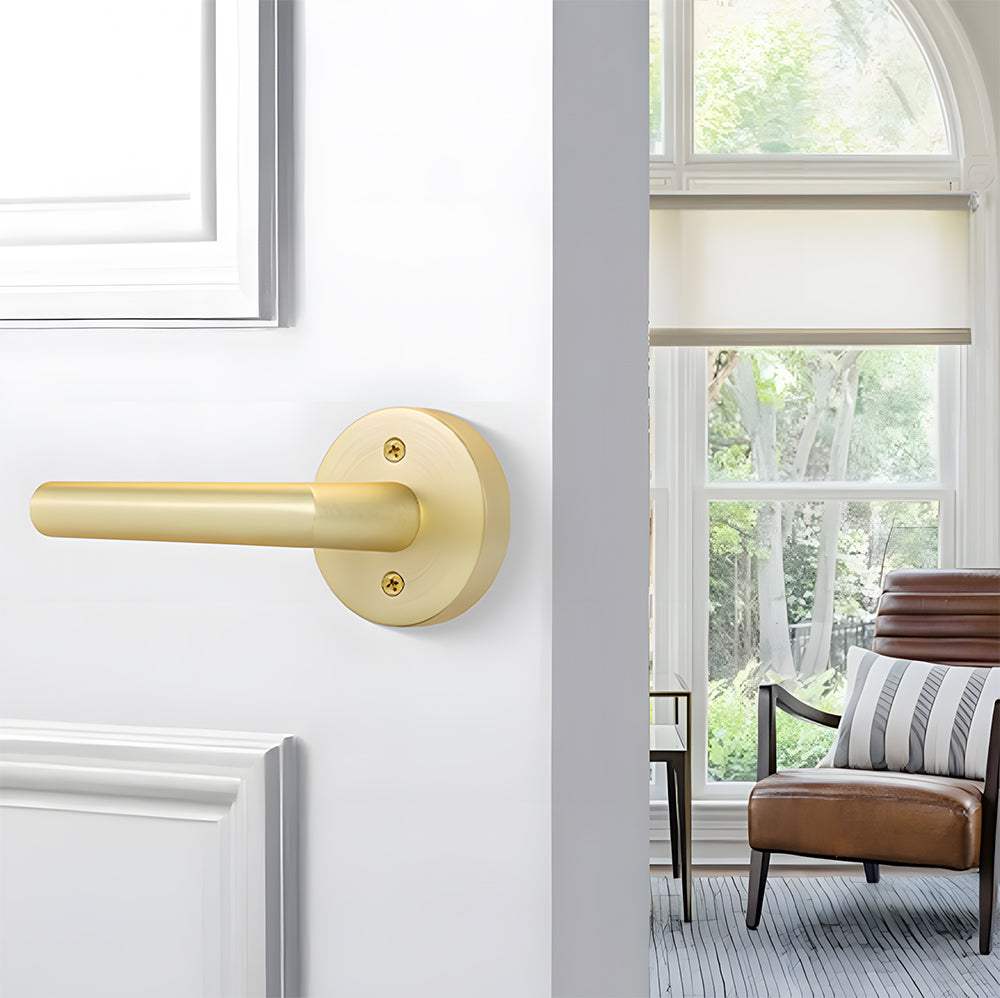 Zinc Alloy Passage Door Lever Handles for Closet and Hallway Doors