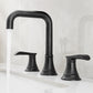 Simple Waterfall Black Bathroom Faucet