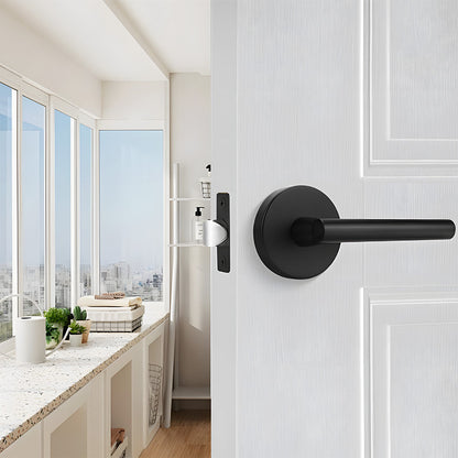 Gold and Black Interior Door Lever Handles for Bedroom and Hallway Doors