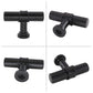 Matte Black Round Bar Cabinet Pulls and T-Bar Knobs