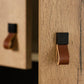 Soft Leather Loop Cabinet Handles for Wardrobes