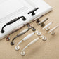 Retro Fluted Cabinet Pulls and Matching T-Bar Knobs