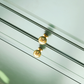 Hammered Gold Brass Cabinet Knobs, Single Hole