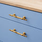 Gold Turned Bar Cabinet Handles and Drawer Pulls