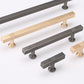 Ribbed Square Bar Cabinet Pulls and Drawer Handles