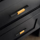 Two-Tone Grooved Aluminum Cabinet Pulls and Door Handles