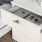 Gold Square Brushed Brass Kitchen Handles