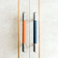 Colorful Leather Cabinet Pulls and Knobs, Stainless Steel