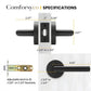 Zinc Alloy Passage Door Lever Handles for Closet and Hallway Doors