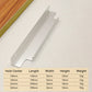 Aluminum Finger Edge Pulls for Cabinets and Wardrobes