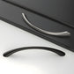 Curved Solid Zinc Alloy Cabinet Handles for Drawers