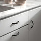 Curved Solid Zinc Alloy Cabinet Handles for Drawers