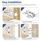 Cabinet Hinges Soft Close Hinges For Frameless Kitchen Cabinets Door 1.2mm Thickness Stainless Steel Nickel Plated Finish