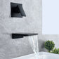 Waterfall Single Handle Wall Mounted Bathroom Sink Faucet