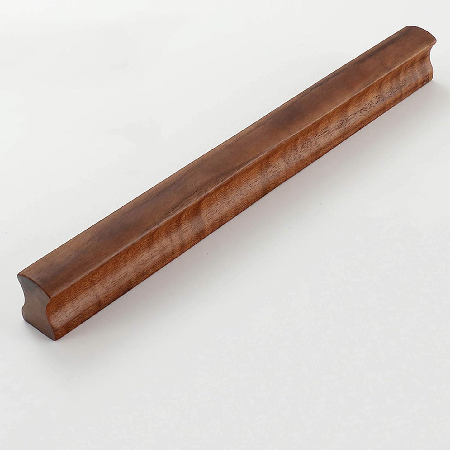 Grooved Solid Wood Cabinet Pulls and Knobs for Kitchens