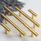 Hammered Round Brass Cabinet Pulls in Gold