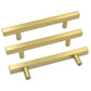 Square Brushed Gold Cabinet Pulls For Kitchen