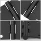Black 4 Inch 8 Holes Oil Rubbed 1/4"Round Corner Residential Door Hinges