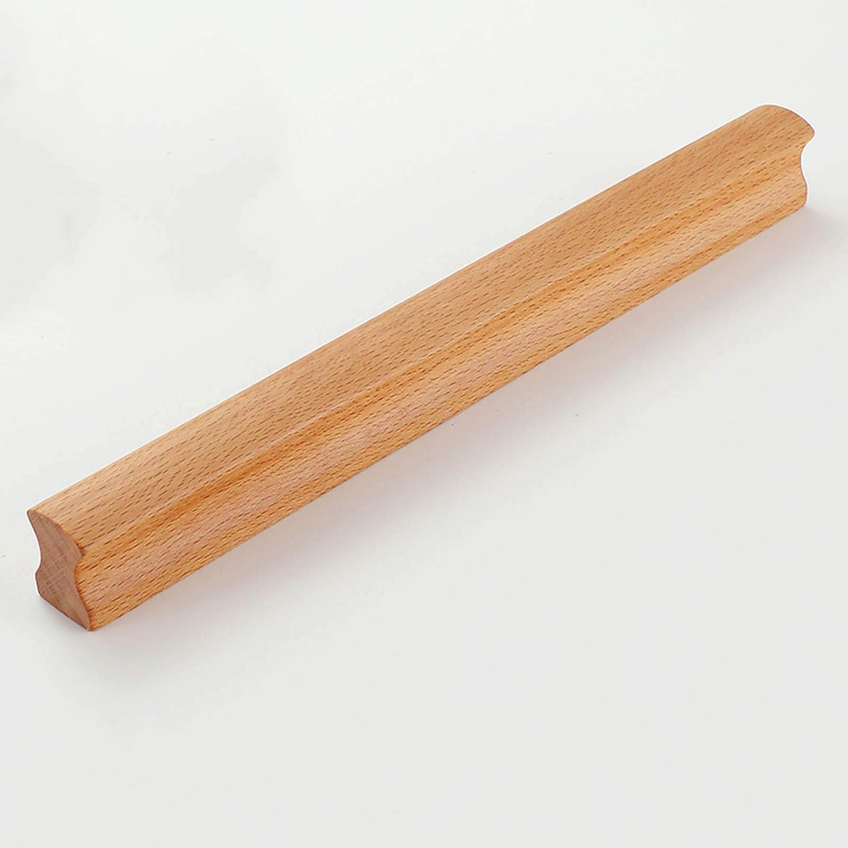 Grooved Solid Wood Cabinet Pulls and Knobs for Kitchens