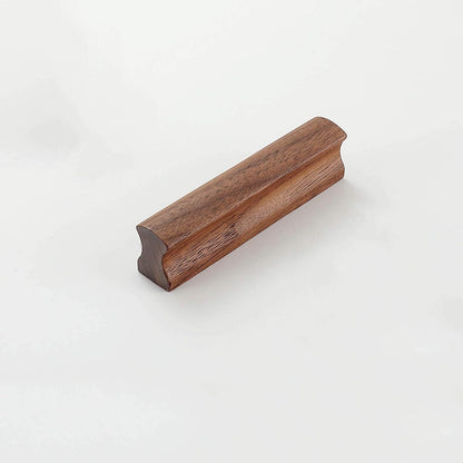 Grooved Solid Wood Cabinet Pulls and Knobs for Kitchens