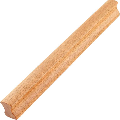 Grooved Solid Wood Cabinet Pulls and Knobs for Kitchens