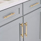 Gold Luxurious Zinc Alloy Europe Style Drawer Pulls