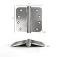 304 Stainless Steel Satin Nickel 4in x 4in with 5/8'' Radius Corners Door Hinges for Exterior Doors