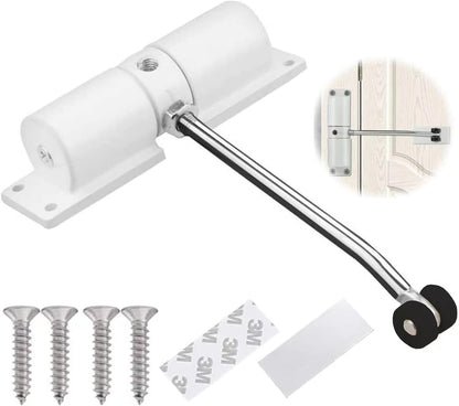 Merritt Automatic Spring Door Closer, Adjustable 88 lb. Capacity