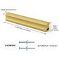 Adjustable Cabinet Finger Pulls, Black / Brushed Brass Handles