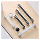 Two-Tone Chrome Cabinet Pulls with Knob Option