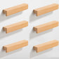 Natural Wood Cabinet Handles with Lucky 7 Profile