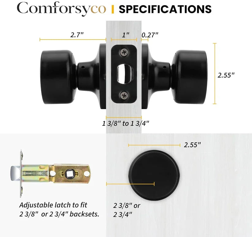 Passage Door Knobs for Hallway and Living Room Doors
