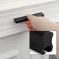 Adjustable Cabinet Finger Pulls, Black / Brushed Brass Handles