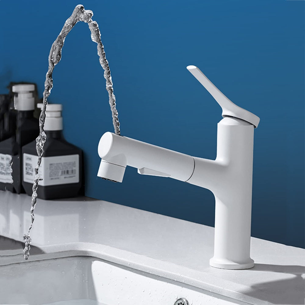 Varden Modern Cylindrical Dual-Mode Pull-Out Bathroom Sink Faucet