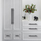 Ribbed Square Bar Cabinet Pulls and Drawer Handles