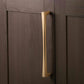 Gold Arched Cabinet Handles and Round Knobs