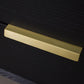 Gold Brass Embedded Edge Pulls for Cabinets and Drawers