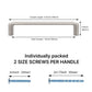 Silver Beveled Square Bar Cabinet Pulls and Drawer Handles