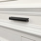 Adjustable Cabinet Finger Pulls, Black / Brushed Brass Handles