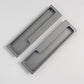 Recessed Cabinet Pulls with Offset Finger Grip