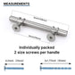Brushed Nickel & Black Cabinet Pulls Solid Modern Drawer Pulls