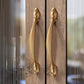 Gold Zinc Alloy Cabinet Handles and Flower Knobs
