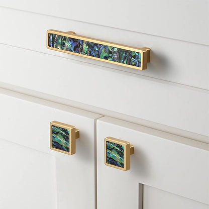 Marble Mother-of-Pearl Cabinet Pulls and Knobs
