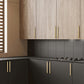 Minimalist Flat Rounded Bar Cabinet Pulls and Round Knobs