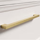 Brushed Brass Square Cabinet Pulls for Kitchen Cabinets & Drawers